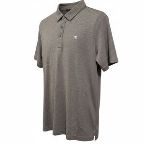 Travis Mathew Gray Zinna Short Sleeve Polo - Size Medium